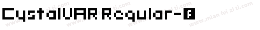 CystalVAR Regular字体转换